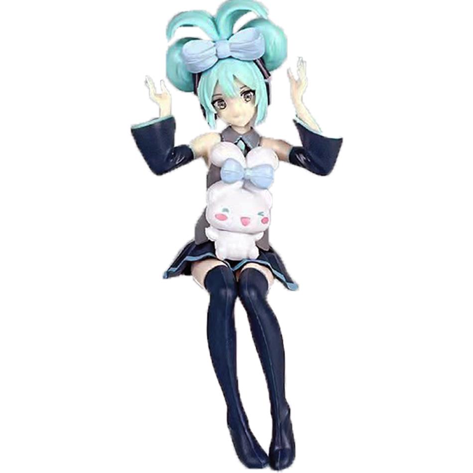 Little Devil Hatsune Miku Cute Sitting Beauty Girl Ornament Car Ornament Instant Noodles Maker Computer Case Decoration Ornament