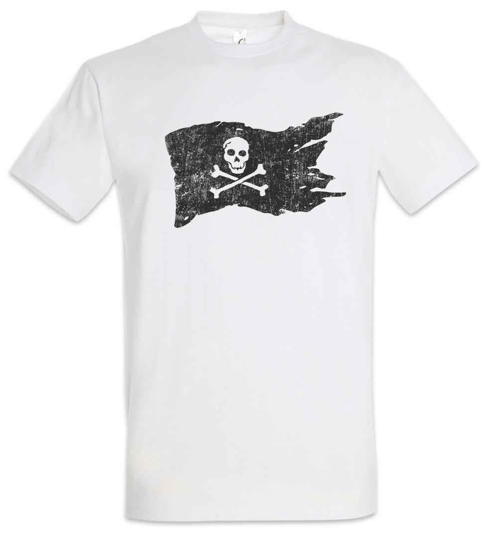 Pirate Flag T-Shirt Mens Womens Tees Top Pirates Ship Skull Bones Charles Vane Blackbead Caribbean XL