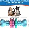 TPR Dog Chew Bone Geometric Pattern Thermoplastic Rubber Dog Bone Shape Chew Resistant Indestructible Chew Dog Chewing
