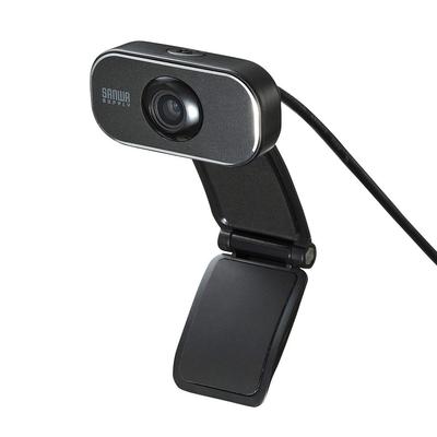 Sanwa Supply 2MP Full HD Webcam with Microphone and Skype Compatible Built-in (CMS-V41BK)