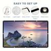 60-150 Inch Foldable Projection Screen Portable Polyester Display Fabric for Outdoor Movies Home Theater Office Meetings