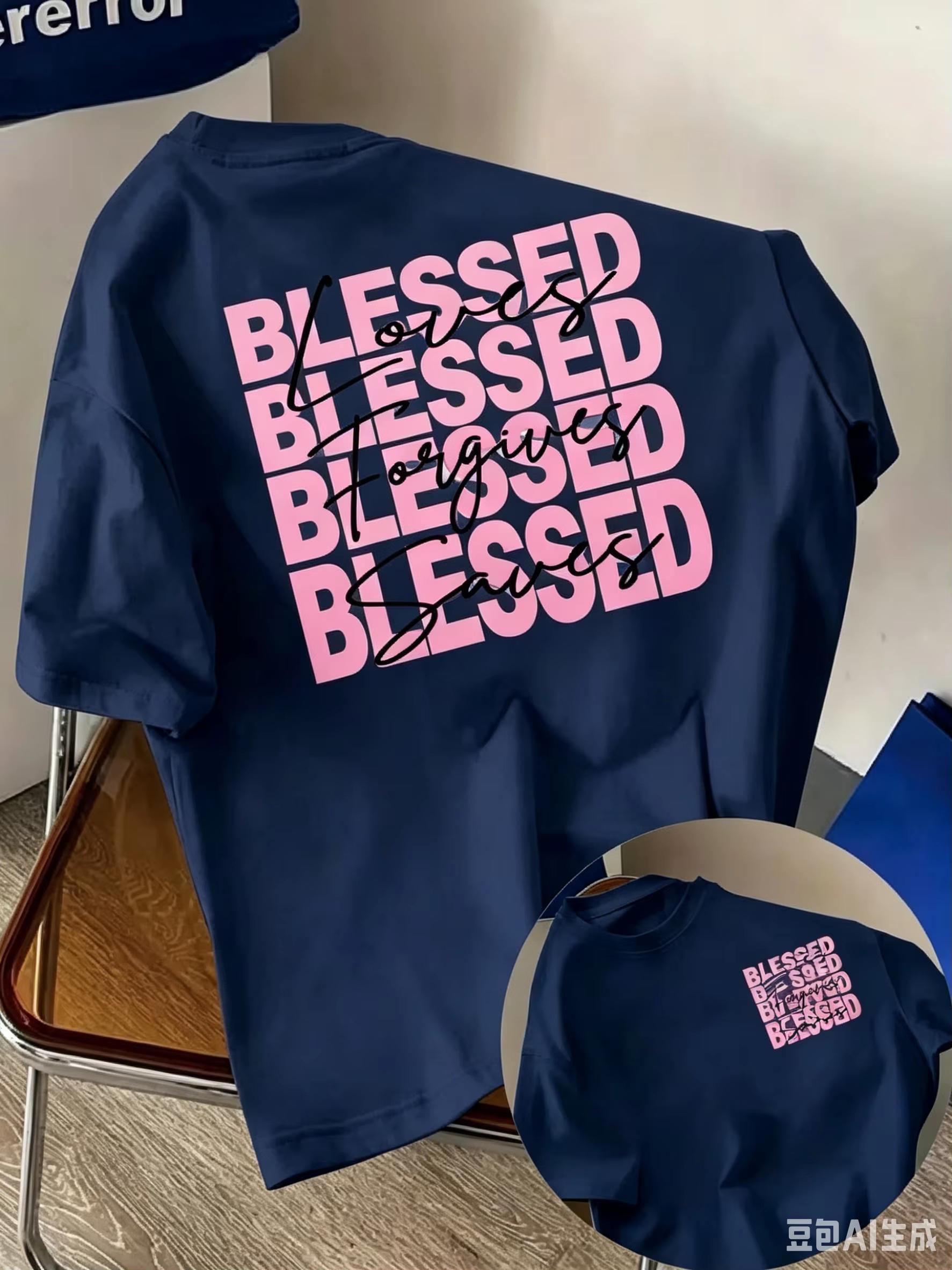 Buchstabenprint Kurzarm-T-Shirt 100% Baumwolle Geeignet für den Sommer Bequem Herren Mode Atmungsaktiv Oversized Unisex Harajuku hohe Qualität XXL pink