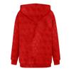 Women's Hooded Long Sleeve Christmas Printed Flannel Top Hooded Sweatshirt