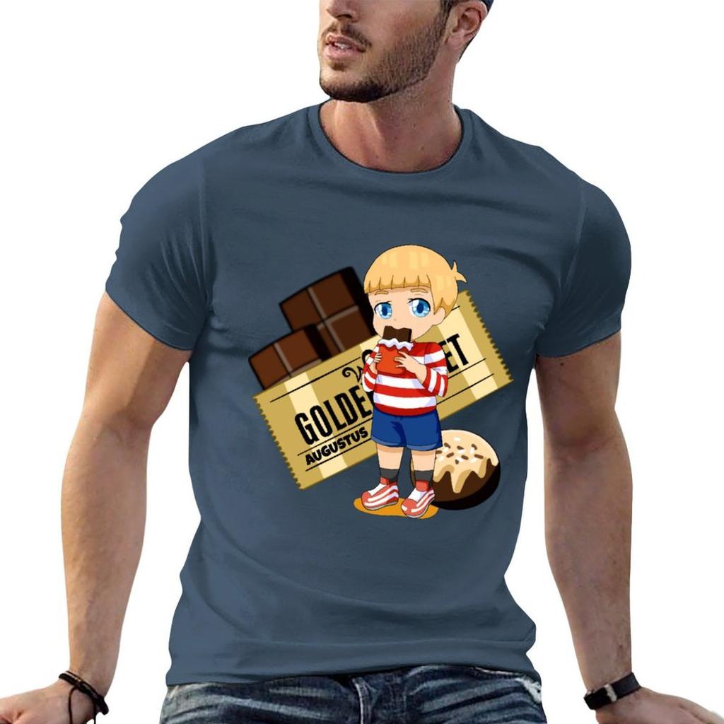 Augustus (Charlie und die Schokoladenfabrik) T-Shirt Fleckenabweisend Lässiges T-Shirt