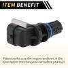 1 Pc Crankshaft Position Sensor for Chevrolet Silverado 2500 1999-2004 for GMC Sierra 3500 01-06 Crank CKP Sensor Sturdy Metal Plastic Engine Black