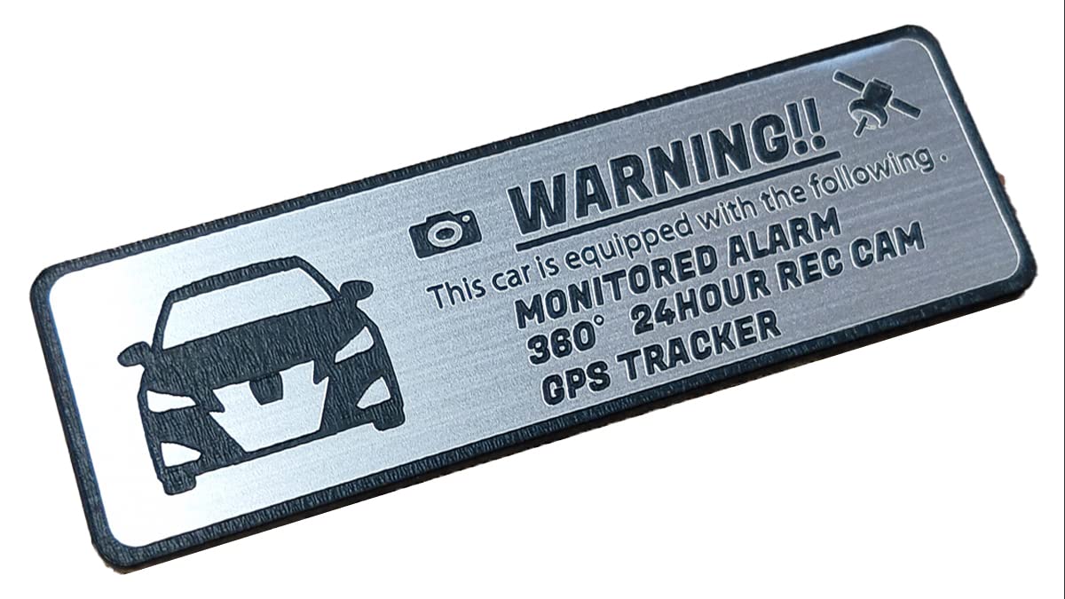 

Honami Works CROWN Crown 210 Series Late Athlete Security Emblem 24 Hour Monitoring Dash Cam GPS Tracker Sticker