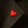 2Pcs Cartoon Red Small Heart Enamel Brooch Pins Cute Women Brooch Denim Jackets Lapel Pin Decoration Badge Fashion Jewelry Gift