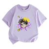 100% Cotton A4 Lambda Print Kids Round Neck T-Shirts Casual Clothing Summer Fashion Cool Tops for Boys and Girls