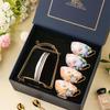 MeidQO Elegant Bone China Coffee & Tea Set