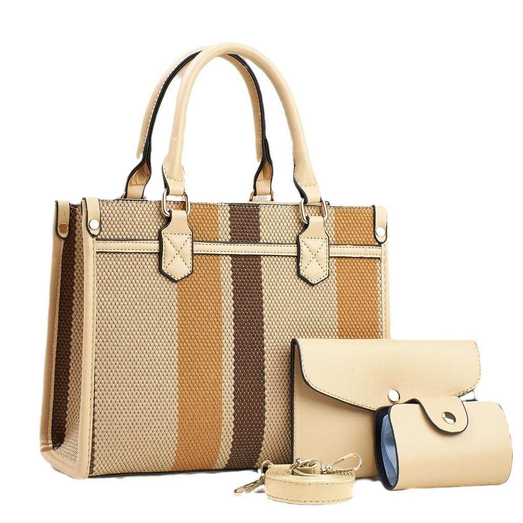 2026 Women's Versatile Spring Big Bag New Shoulder Crossbody Bag Handheld Women's Three-piece Set