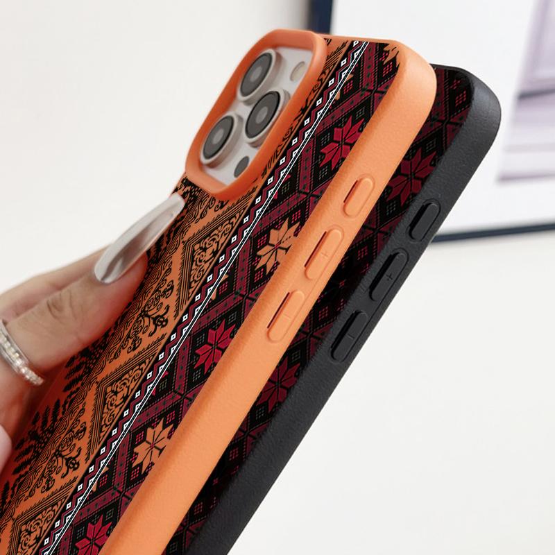 Vintage Totem Pattern TPU Phone Case For iPhone 17 16e 16 15 Pro Max 14 13 12 Pro Max 11 Air Soft Leather Texture Silicone Cover