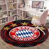 1pc B-Bayern Munich  Carpet, Round Rug, Comfortable, Suitable for Entryways, Living Rooms, Office, And Bedrooms, Christmas Decoration