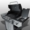 Cast Iron Garden Gas Grill with Lid 4+1 Burners Berdsen Bd-896