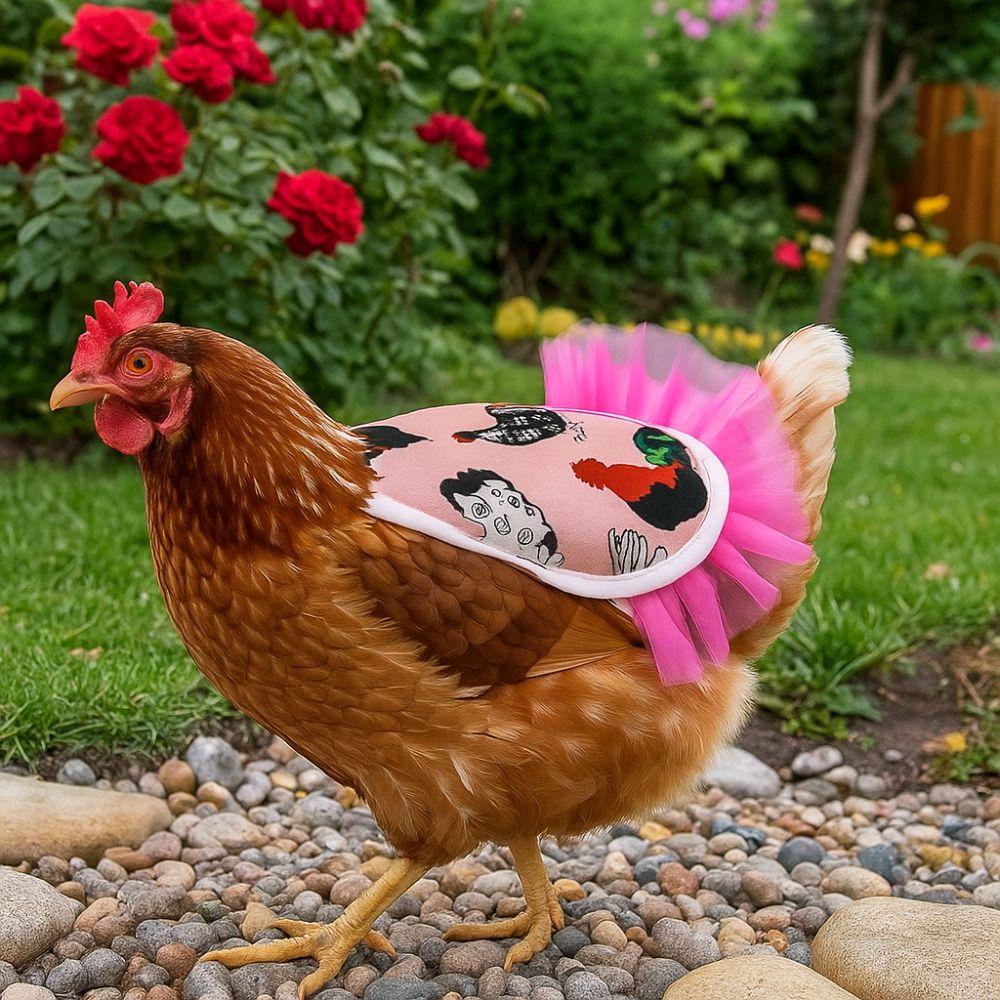 Practical Adjustable Hen Apron Waterproof Breathable Chicken Saddle Washable Poultry Back Protector Poultry Farming