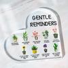 Gentle Reminders Heart - Positive Affirmations Decor for Therapy & Counseling Offices