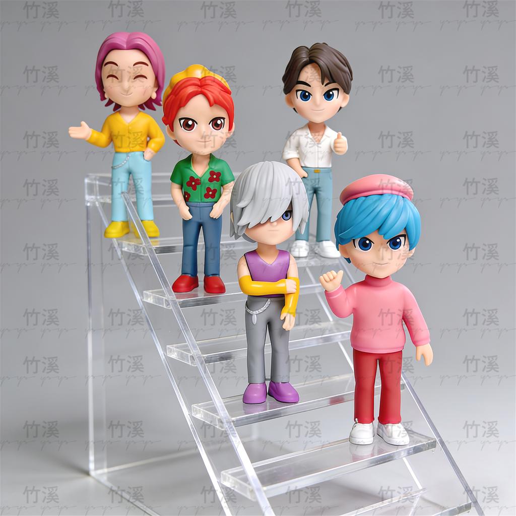 Kids New Year Gift Idea : Anime-Style PVC Action Figure Set, Cool Desktop Collectible Decor