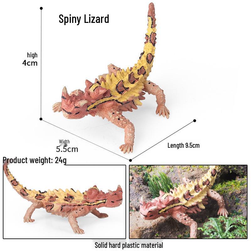 Montessori Reptile Educational Toy: Realistic Monitor Lizard Model Ornament