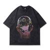 Short Sleeve T-Shirt Men'S And Women'S Summer Doberman Direct Injection Printing Loose Retro Half Sleeve Bottom Shirt Thin