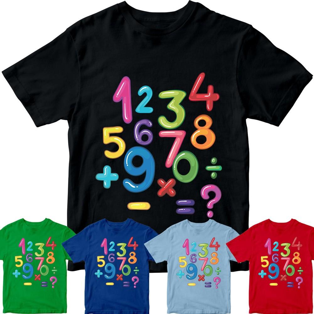 

Number Day T-Shirts National Maths Day School Boys Girl Top #ND #03 S