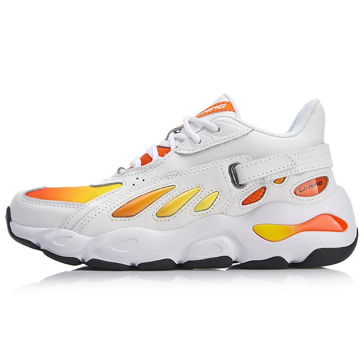 

Новые кроссовки LiNing Butterfly с низкой посадкой и массивной подошвой, женские, бело-оранжевые AGCN276-5 37.5