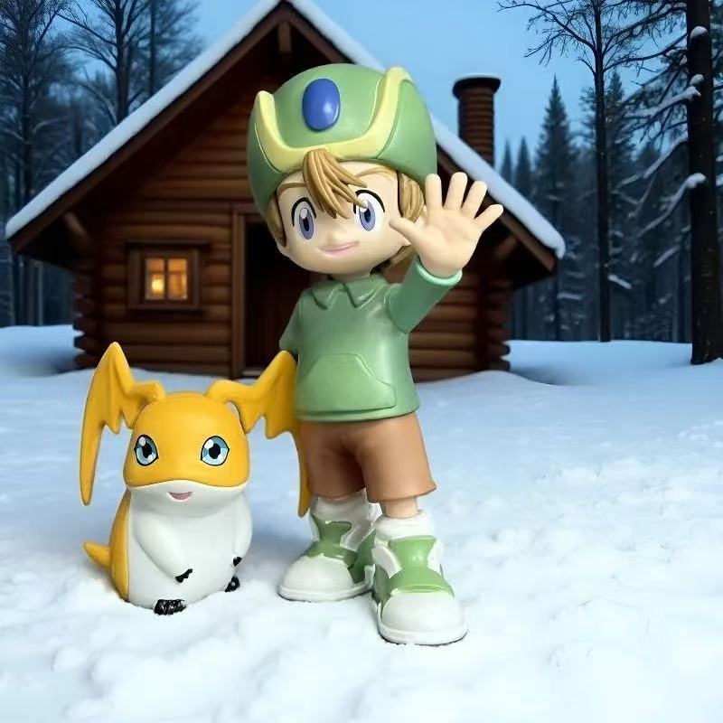 Digimon Adventure Serie Modellfigur Anime Taichi Agumon Yamato Gabumon Spielzeug Ornament Sammlung Kinder Geburtstagsgeschenk