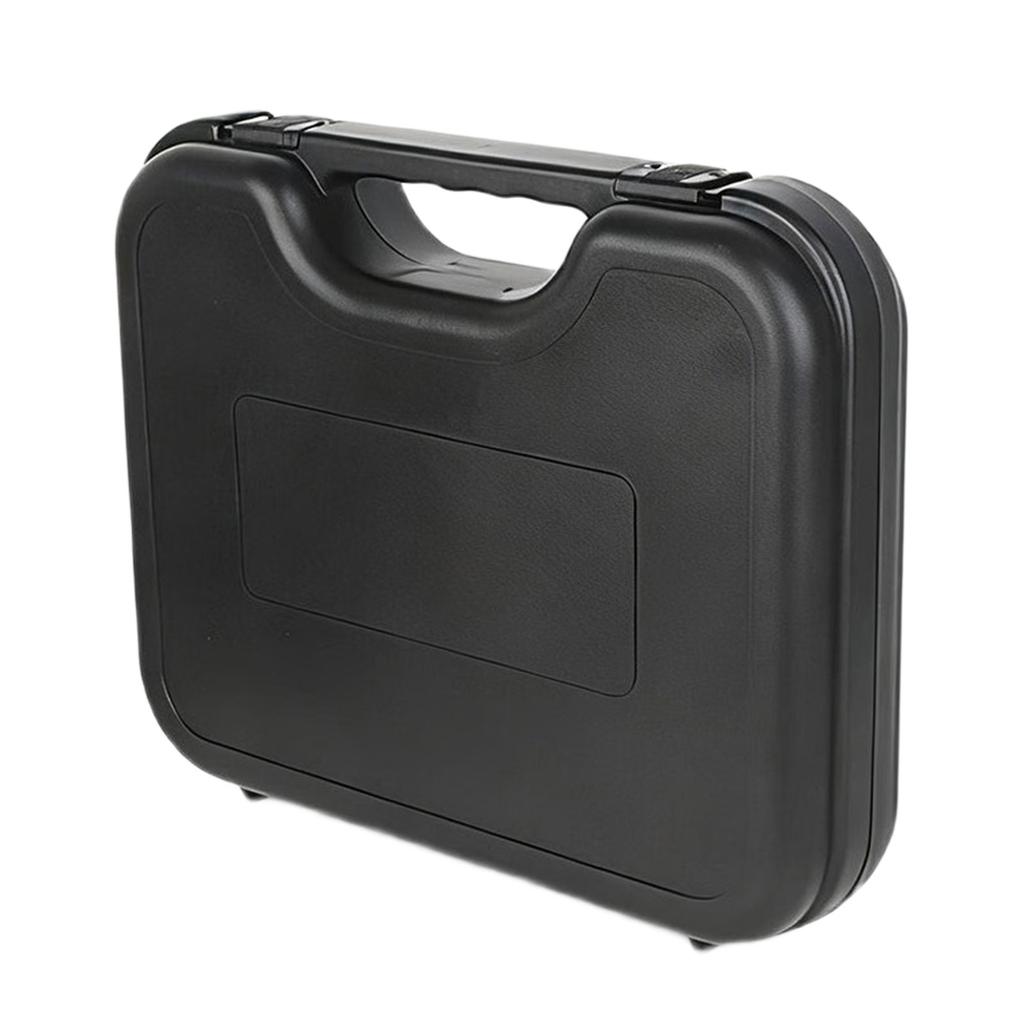Strong Plastic Microphone Travel Case with Shock Absorbing Interior & Secure Locking Mechanism for Device Transportation