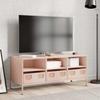 VidaXL Meuble TV rose 101,5x39x43,5 cm acier laminé à froid 851323