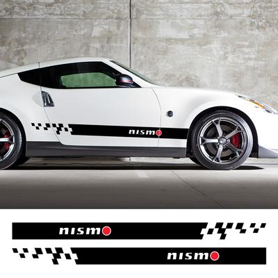 Auto Seite Körper Aufkleber Für Nissan 370Z GTR Patrol Juke Micra Nismo Sport Styling Vinyl Film Dekor Aufkleber Auto tuning