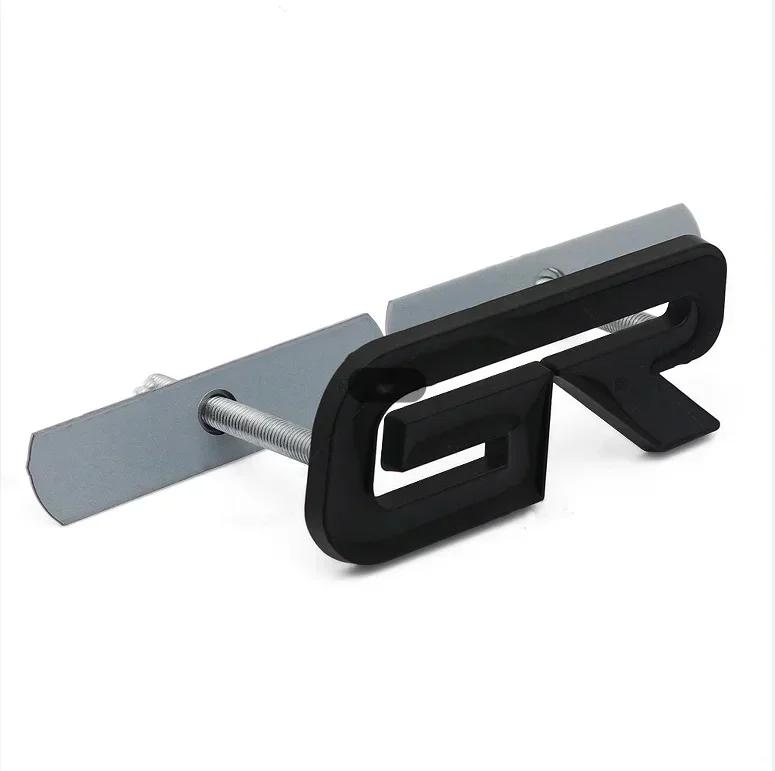 3D Metal GR Letters Front Grill Emblem Badge Rear Trunk Sticker Decals for S3 Corolla CHR RAV4 Yaris Prado Prius Camry JH3