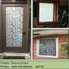 Bamboo Window Film Stained Glass Film Frosted Privacy Window Decal Decorative Cling No Glue Removable Window Stickers