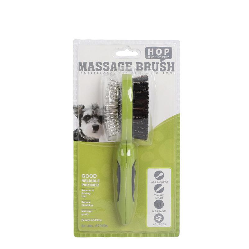 Pet cleaning double-sided dog comb, dog needle comb small, beauty comb, open-knot comb, hair removal comb, dog supplies 91506.01