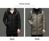 Mid-length Hooded Down Jacket for Men - Winter Casual Style with Warm White Duck Down