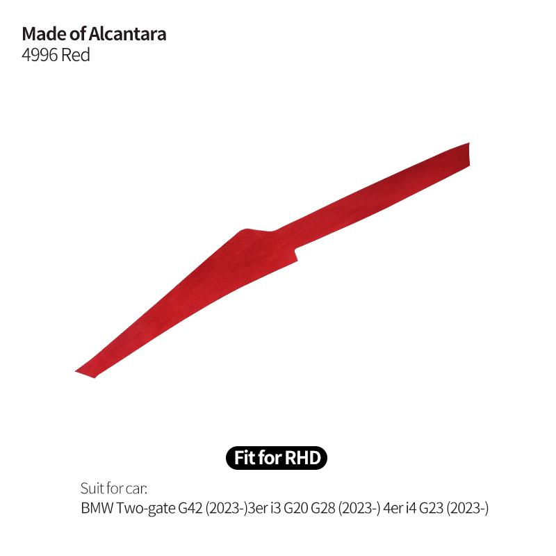 For BMW G42 3er I3 G20 G28 G23 Dashboard Cover trument Panel Trim Stickers Made of Alcantara Car Interior Tuning Accessories