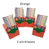 (Juego de 4) Caja de Subasta de Bridge Naranja con Cartas de Bridge para Jugar Partner de Bridge Dispositivo de Subasta Oficial En Torneo