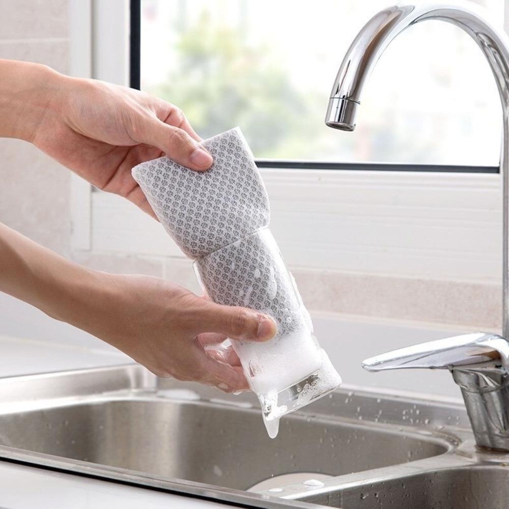 5Pcs New Sponge Dishwashing Sponge Reusable Not Hurt Pot Scouring Pad Kitchen Cleaning Household Cleaning Tools Clean Rub