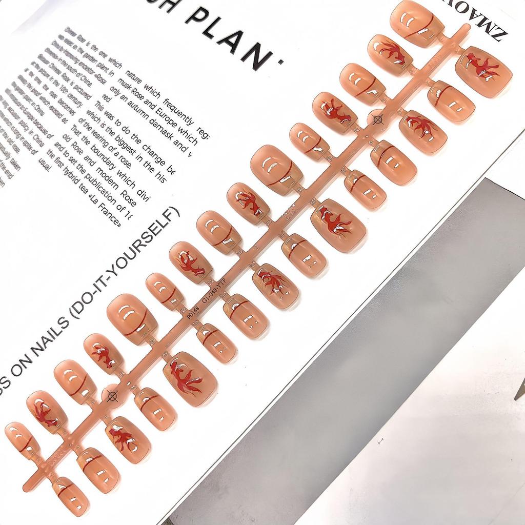 Cartoon Multi-Pattern High-Quality Wearable Nail Tips for Professional & Commute Style Manicure