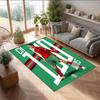Tappeto in Flanella Stampato Cristiano Ronaldo Antiscivolo Morbido Poliestere Tappeto per Pavimento Tappetino Decorativo per Interni per Camera da Letto Soggiorno Divano