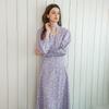 Deondeulob Dd_Floral Tie Neck Dress_Purple