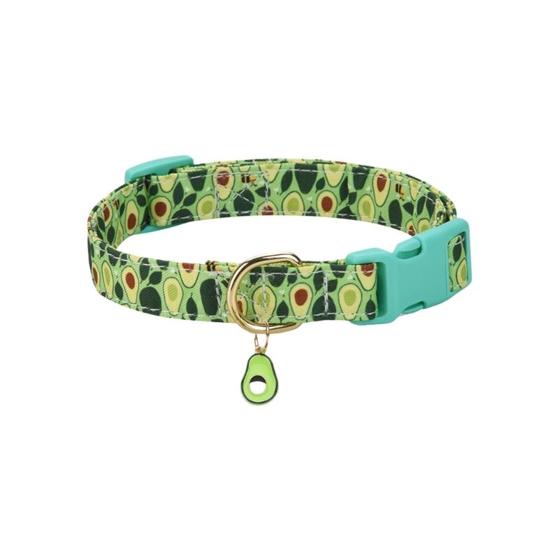 

Недушащий ошейник для питомца, регулируемый, с милым принтом, ошейник для собаки с декоративным дизайном, для маленьких и крупных собак, снаряжение для прогулок S