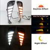 Multi-function LED Reflector Lamp For Toyota C-HR CHR    DRL Dynamic Yellow White Turn Signal Daylight Fog Lamp 12V