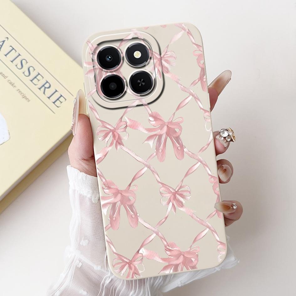 6.61" For Honor X6c 2025 Case Cute Panda Rabbit Soft Liquid Silicone Shockproof TPU Back Cover For HonroX6c Play 9C NIC-LX1 Para