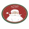60/80CM Santa Claus Round Christmas Rug Anti-Slip Xmas Floor Mat  for Bedroom Living Room