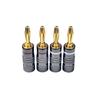 1Pcs Banana Plug Connector 4Mm Audio Video Speaker Adapter Banana Connectors Gold-Plated Banana Jack No Welding