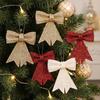PC Christmas Bow Hanging Ornament DIY Scene Tree Decoration