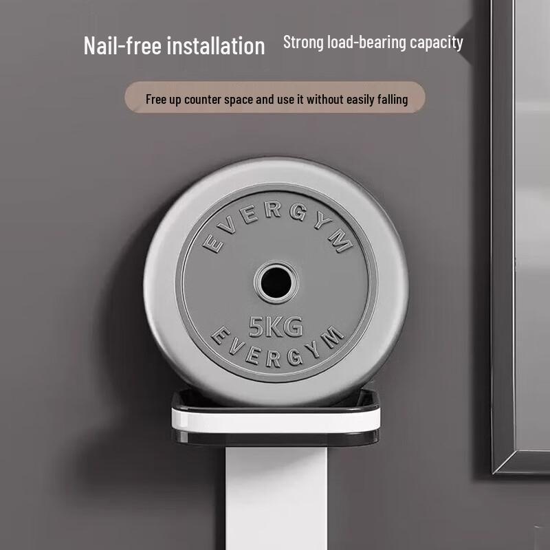 YOUQIN Dwupoziomowa mydelniczka ścienna z odpływem