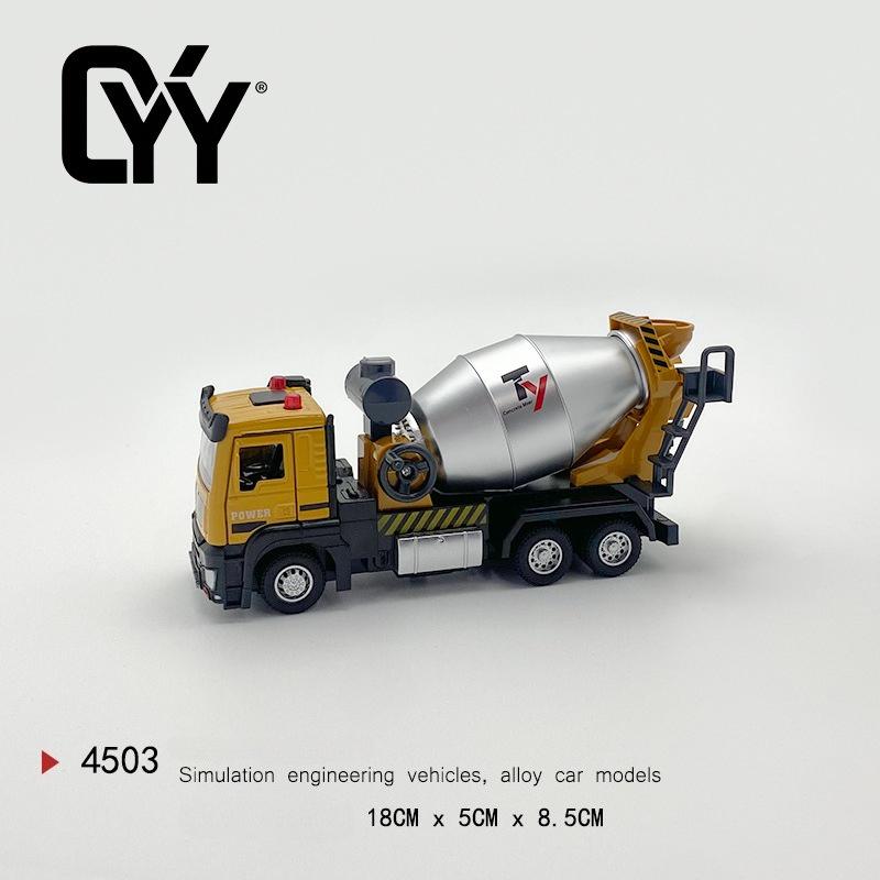 Large Alloy Trailer Toy Boy Flatbed Transporter Road Rescue Vehicle Children Simulation Engineering Car Model