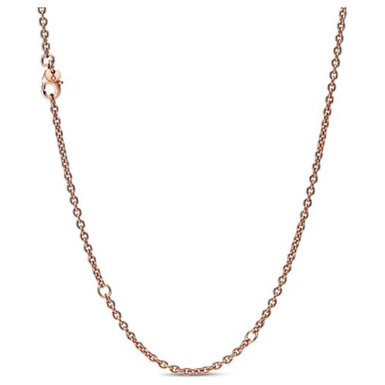 Pandora Solid Color Design 14K Rose Gold Necklace Women necklace 388574C00 Box