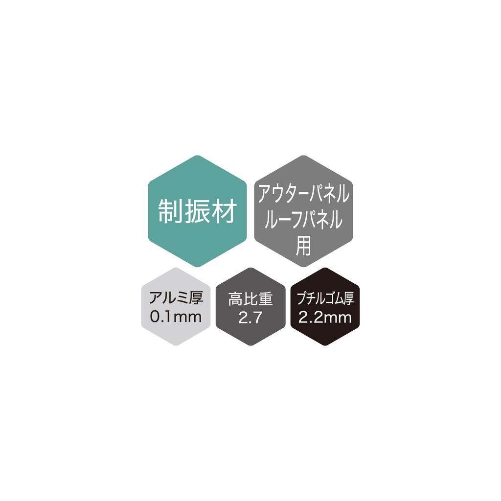 Audio-Technica AT-AQ756 Vibration Controller Plus, Round Shape, High Specific Gravity, 2.7, For Car Use,