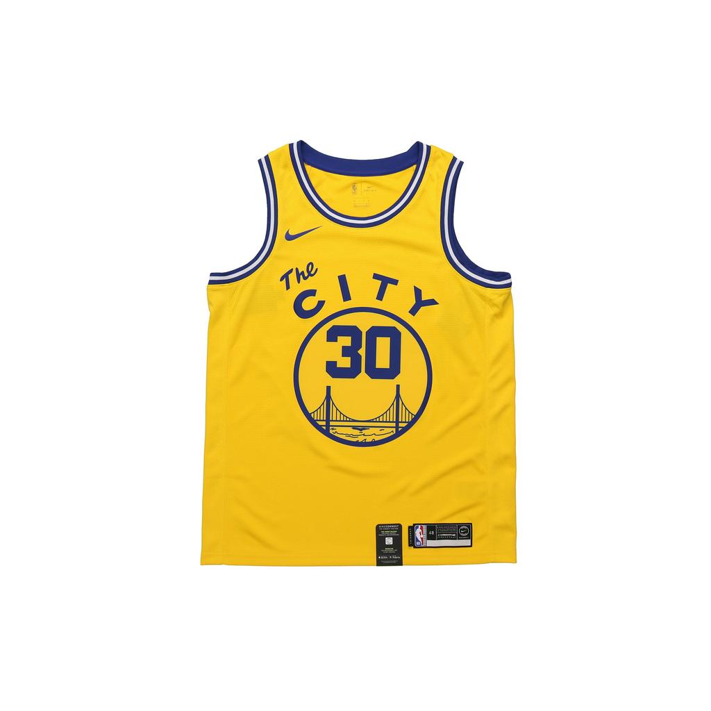 Nike Golden State Warriors Stephen Curry #30 Retro Limited Edition Swingman Jersey Men Jersey Yellow BQ8109-729