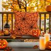 1Pc/4Pcs Halloween Pillow Cover, Halloween Witch, Ghost, Pumpkin Head, Living Room, Bedroom Sofa Decoration Cushion Cover